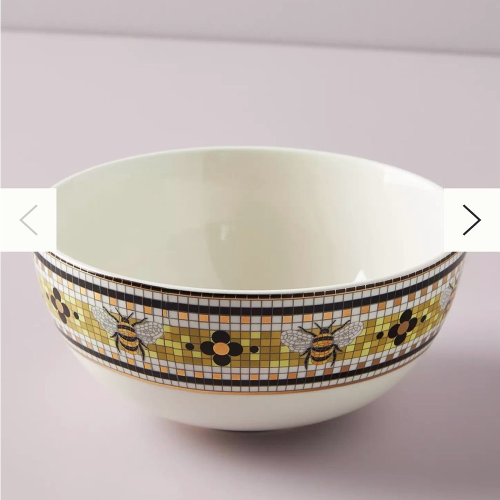 Anthropologie- The Bistro Tile Stoneware Cereal Bowl: Garden
Edition